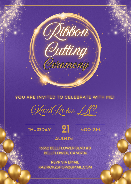 RSVP YOUR SPOT NOW!!! We are celebrating 🍾 5 years in business and RIBBON CUTTING CEREMONY!!!! Reserve by August 15th!