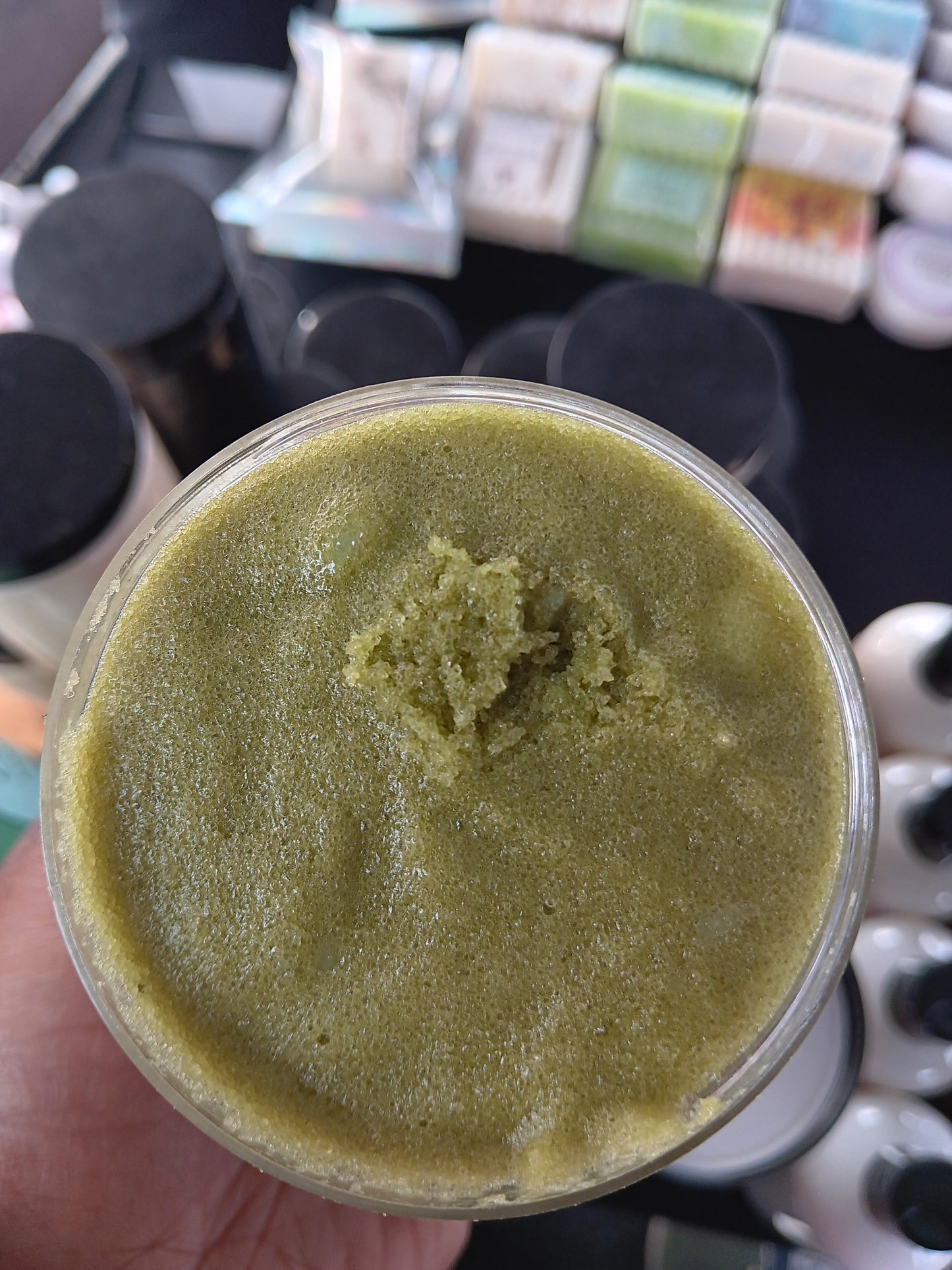 Matcha Green Tea Hemp Foaming Body Scrub 8oz (100% Vegan / Cruelty Free)