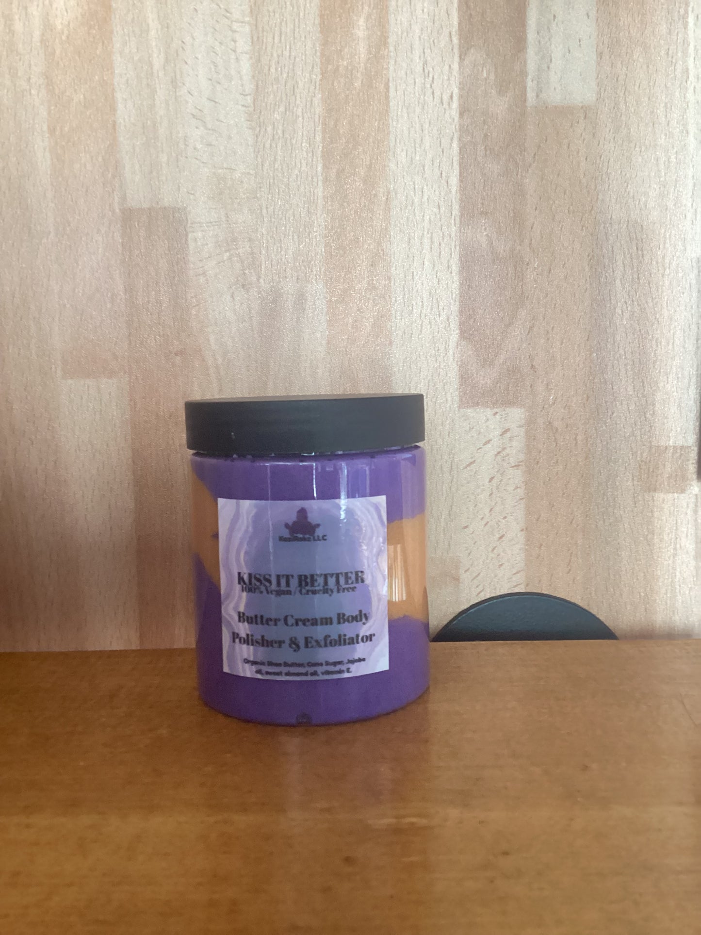 Kiss It Better Butter cream body polisher & Exfoliator. Foaming Body Scrub
