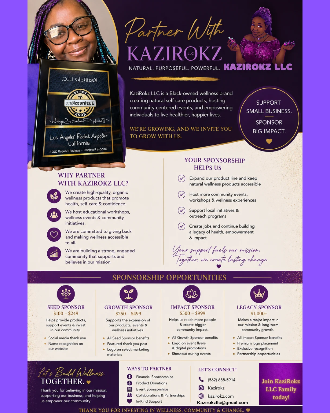 Partner With KaziRokz LLC!