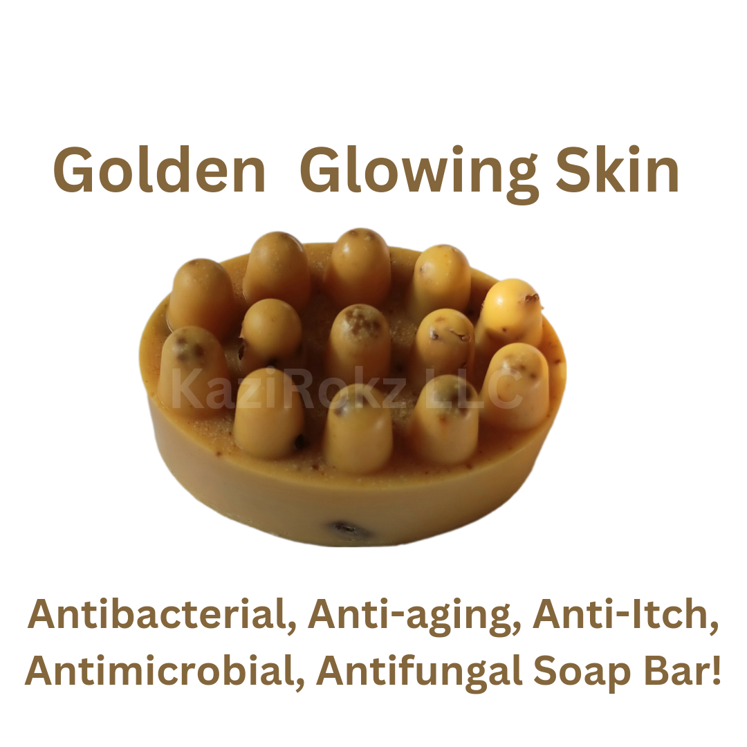 Golden GLOW! Soap Bar, (100% Vegan / Cruelty Free)