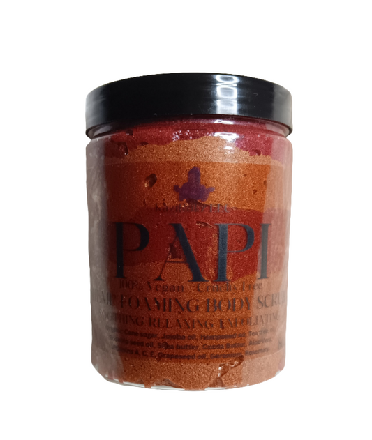 PAPI Hemp foaming body scrub. 100% Vegan/ Cruelty Free 🌱 🐷!