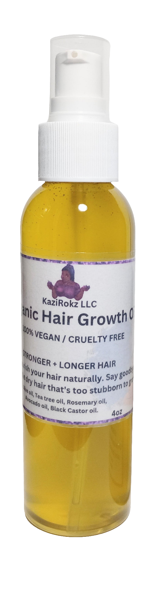 Organic Hair Growth Oil (100% Vegan / Cruelty Free)