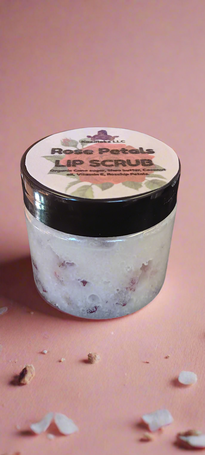 Rose Petals 🌹 Vegan LIP SCRUB (skincare)