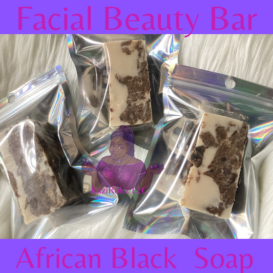 Facial Beauty Bar (African Black Soap) 100% Vegan / Cruelty Free