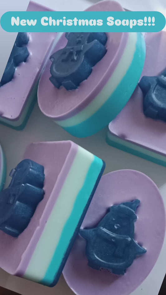 Winter Snowflakes ❄️ Organic winter Christmas soap bar!