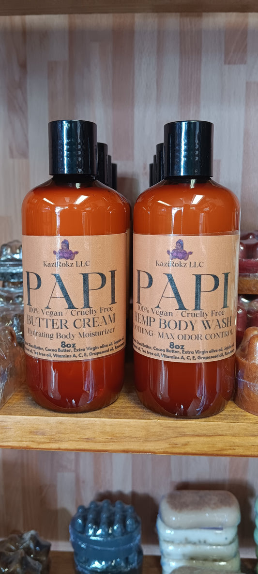 PAPI BUTTER CREAM & BODY WASH COMBO for men! 100% Vegan/ Cruelty Free 🌱 🐷.