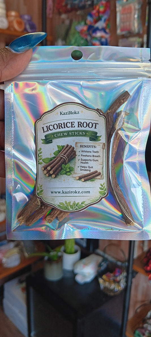 Licorice Root Chew sticks. 100% Vegan/ Cruelty Free. Tooth cleaner, teeth hygiene.