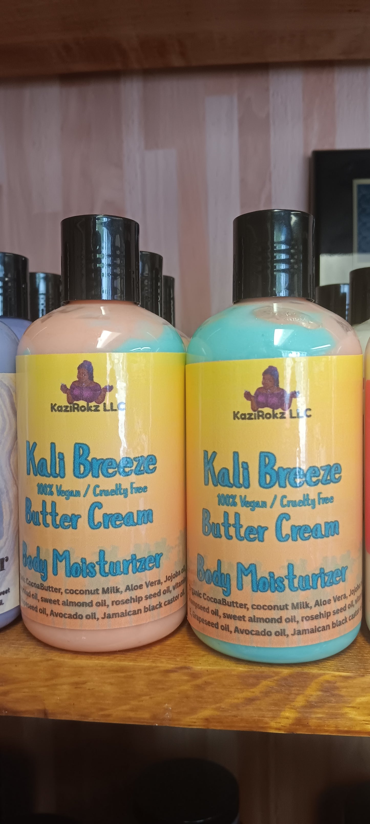 Kali Breeze Butter Cream Body moisturizer. 100% Vegan/ Cruelty Free. 8oz