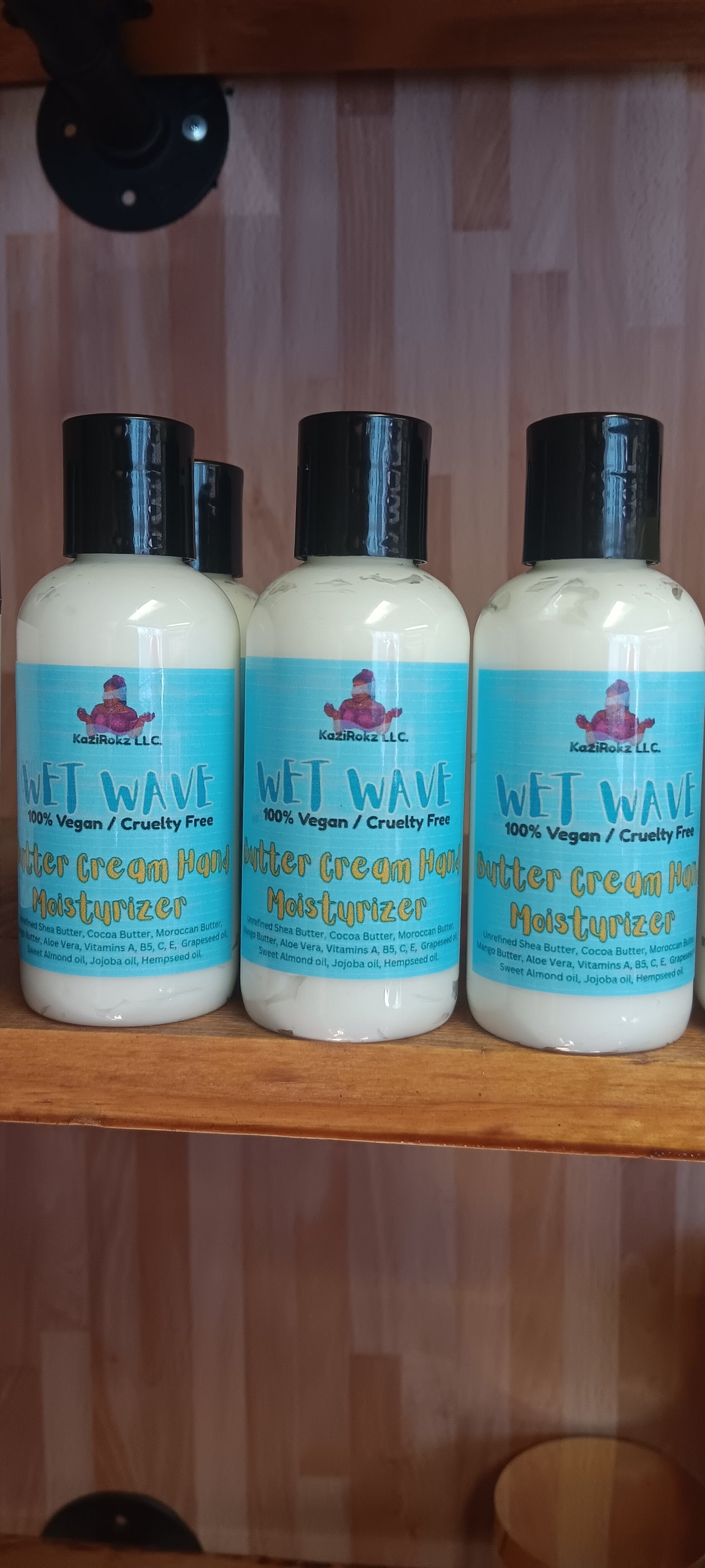 WET WAVE Butter Cream Body Moisturizer 8oz. 100% Vegan/ Cruelty Free, DEEP MOISTURIZER