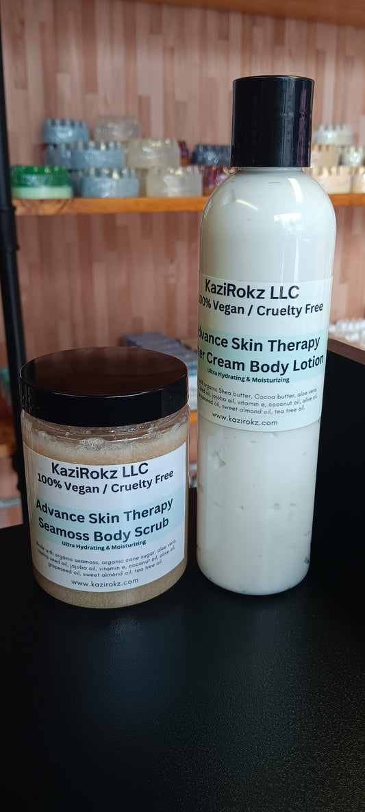 Irish Seamoss and Aloe vera Skincare Bundle ✨️ Limited Edition! Lotion, body scrub!