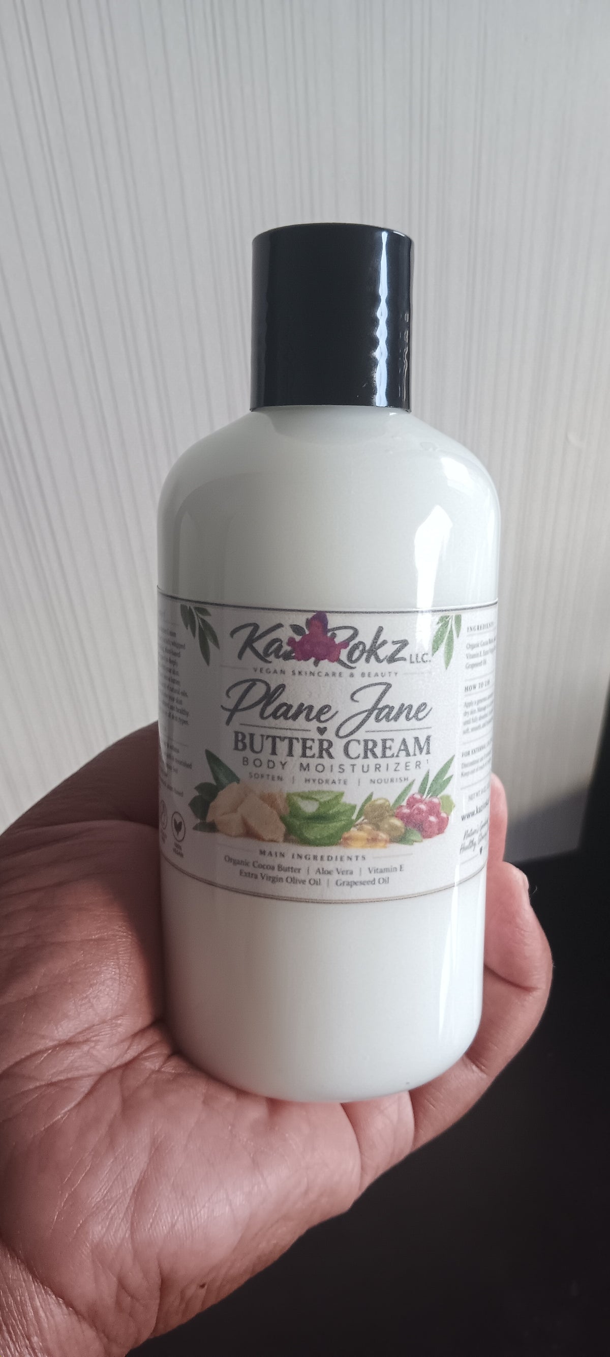 Plane Jane Butter Cream Body Moisturizer! 8oz. 100% Vegan/ Cruelty Free