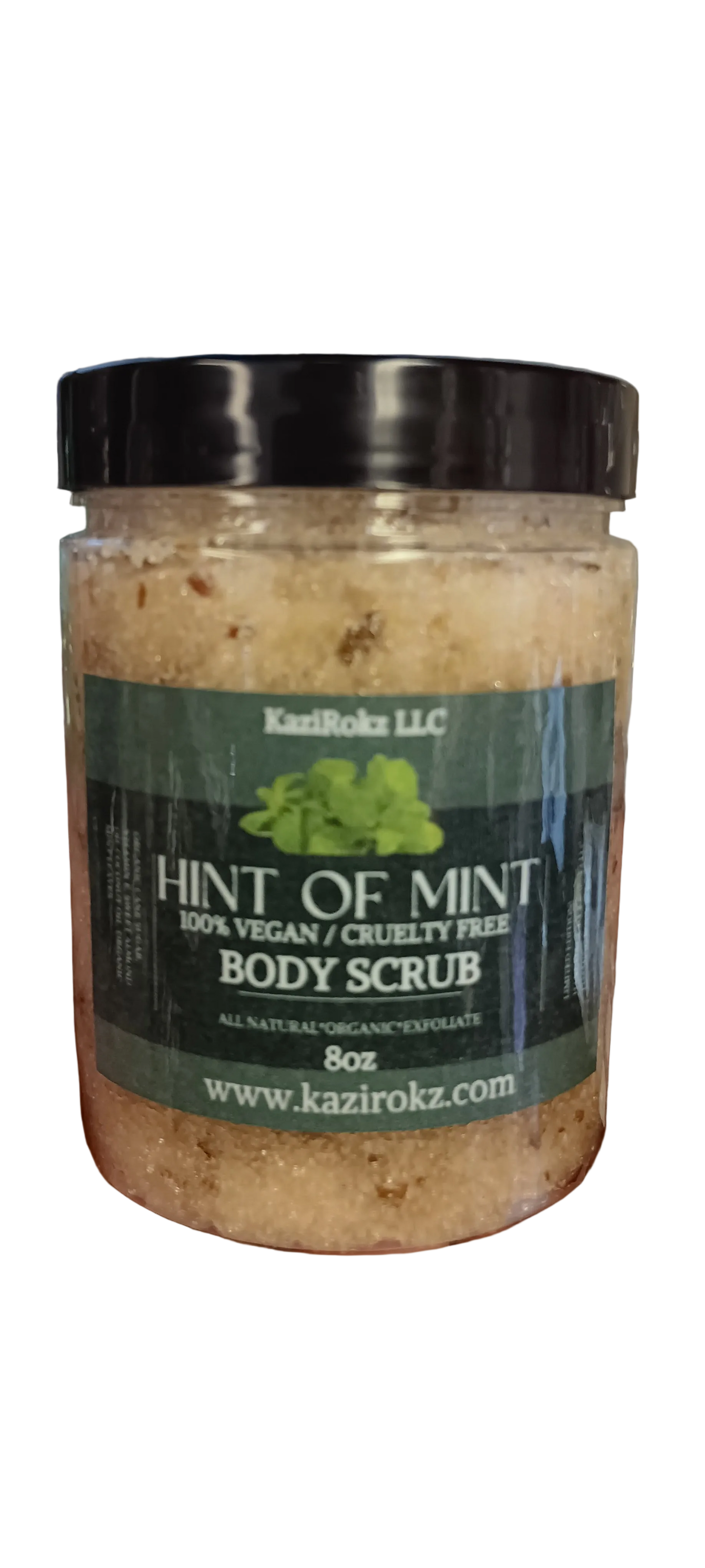 Hint Of Mint (Foaming) Body Scrub 8oz (100% Vegan / Cruelty Free)Calming sensation