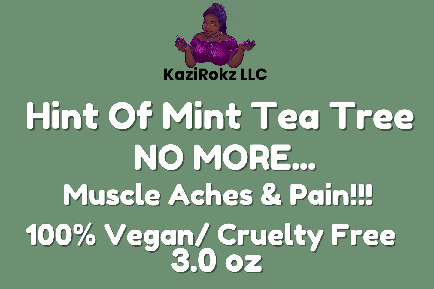 Hint Of Mint Tea Tree Bath bomb! 100% Vegan/ Cruelty Free. 3.0oz