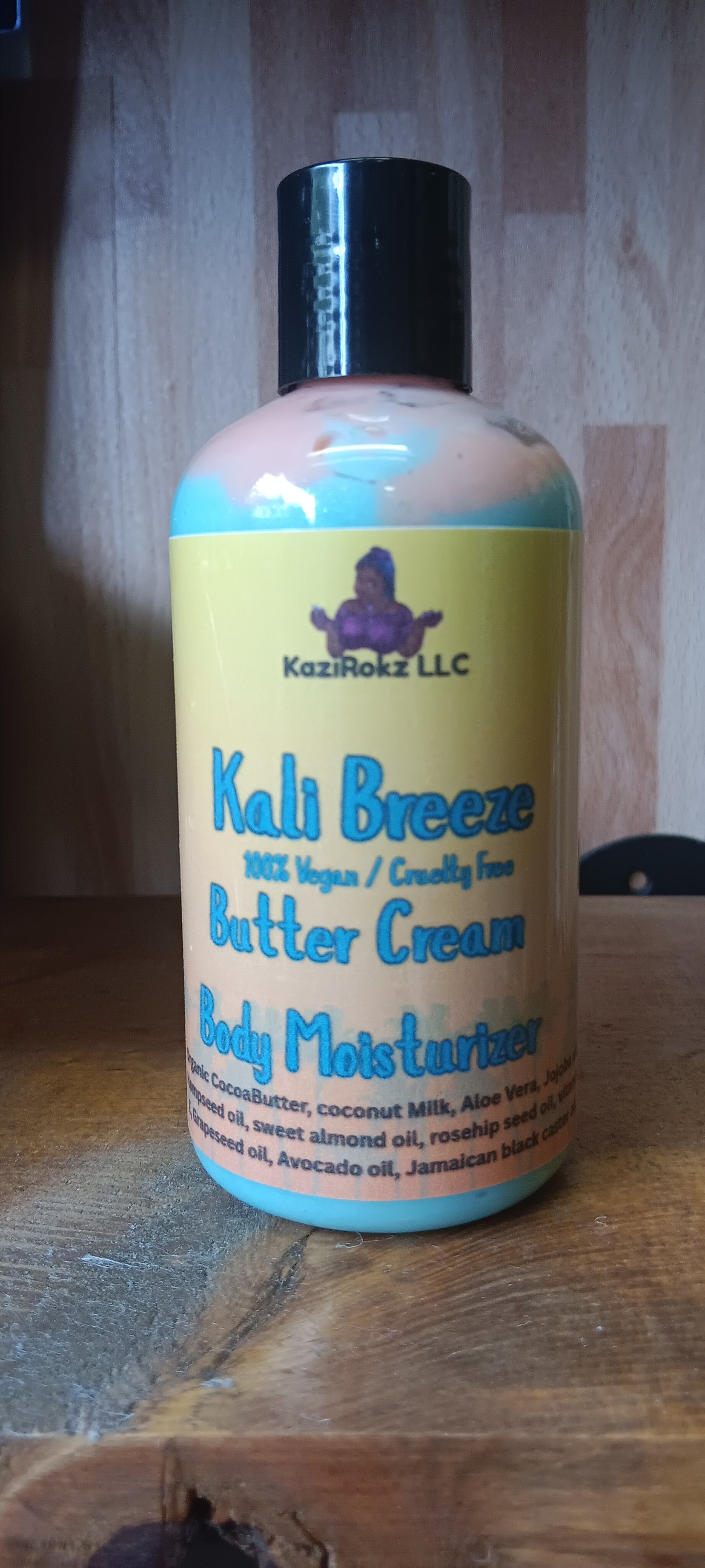 Kali Breeze Butter Cream Body moisturizer. 100% Vegan/ Cruelty Free. 8oz