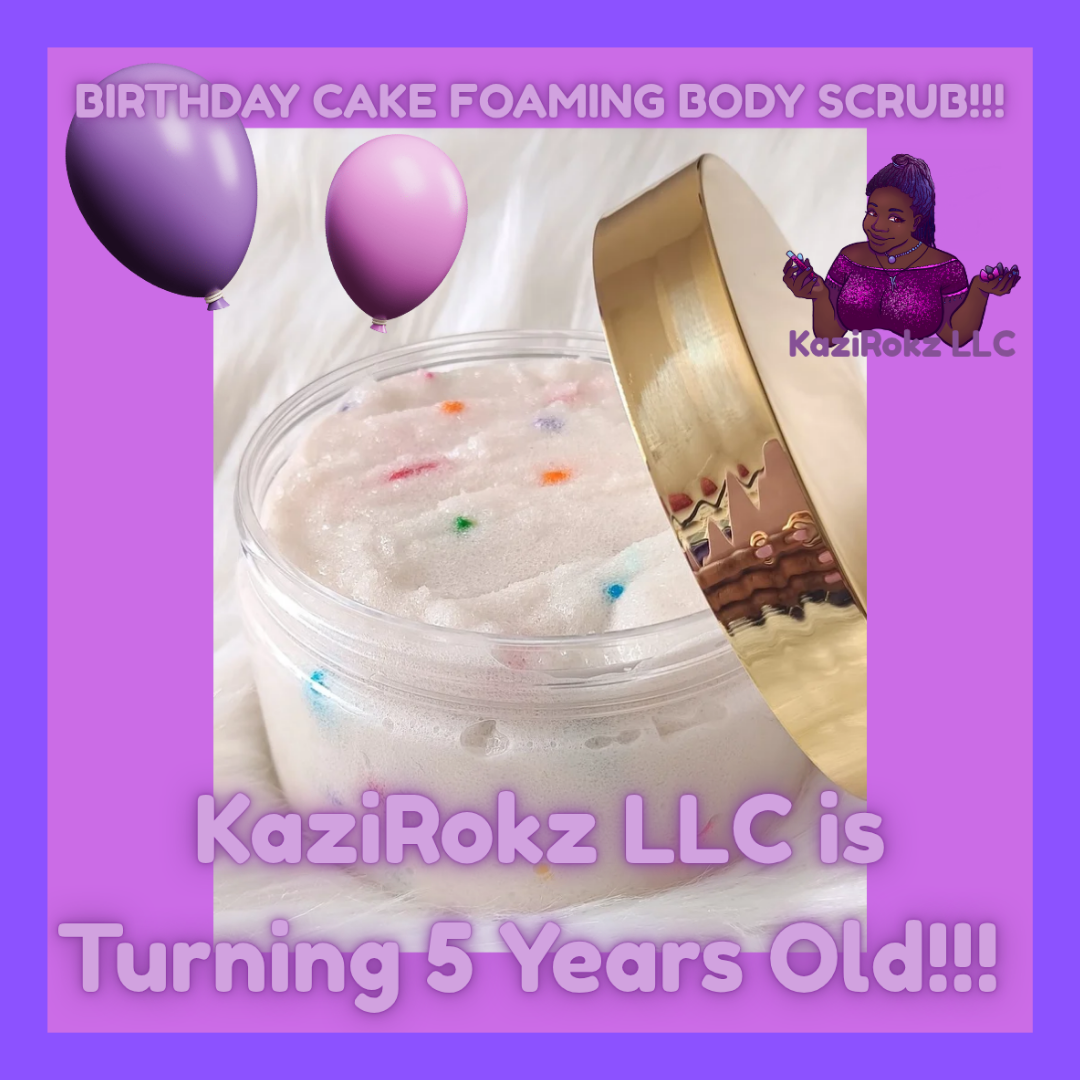 Let’s Celebrate Butter Cream Foaming Body Scrub 8oz. Tightening and Firming!