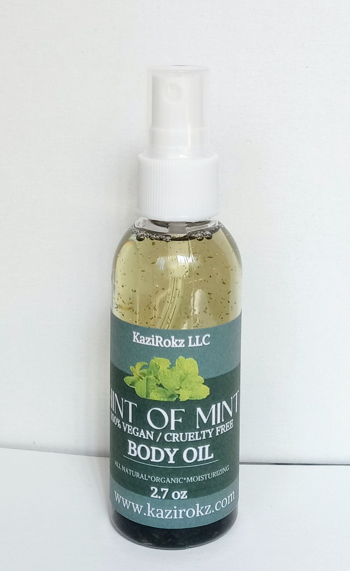 Hint Of Mint Body Oil 8oz (100% Vegan / Cruelty Free) Detoxifying Body Oil
