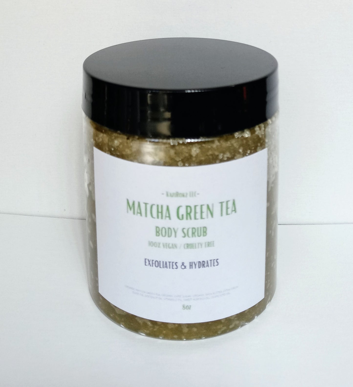Matcha Green Tea Body Scrub 8oz (100% Vegan / Cruelty Free)