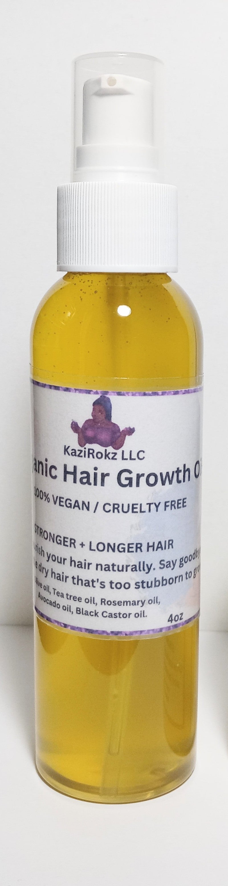 Organic Hair Growth Oil (100% Vegan / Cruelty Free)