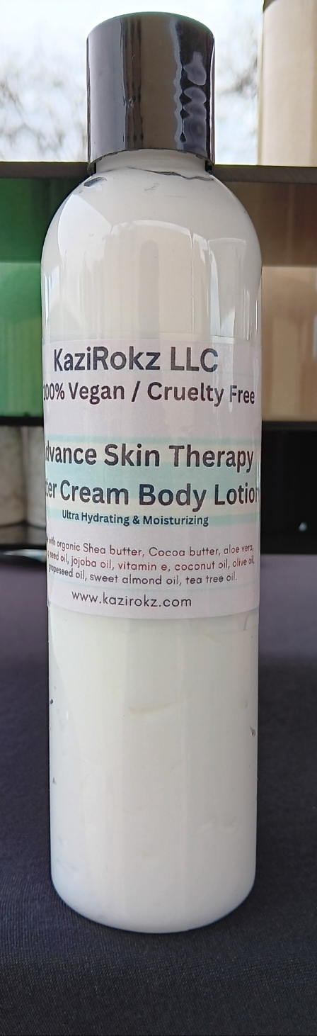 Seamoss Body Lotion 8oz 100% Vegan / Cruelty free Advance Butter cream head to toe Body Lotion
