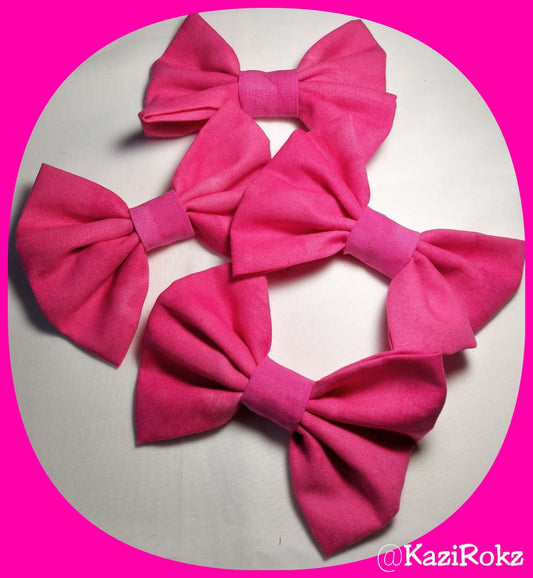 HOT PINK LOVE Hair Bows