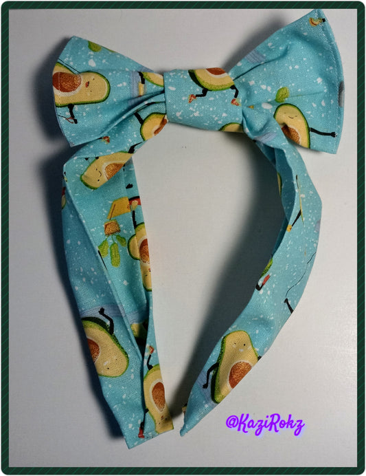 Avocados Working out Headband (Light blue)