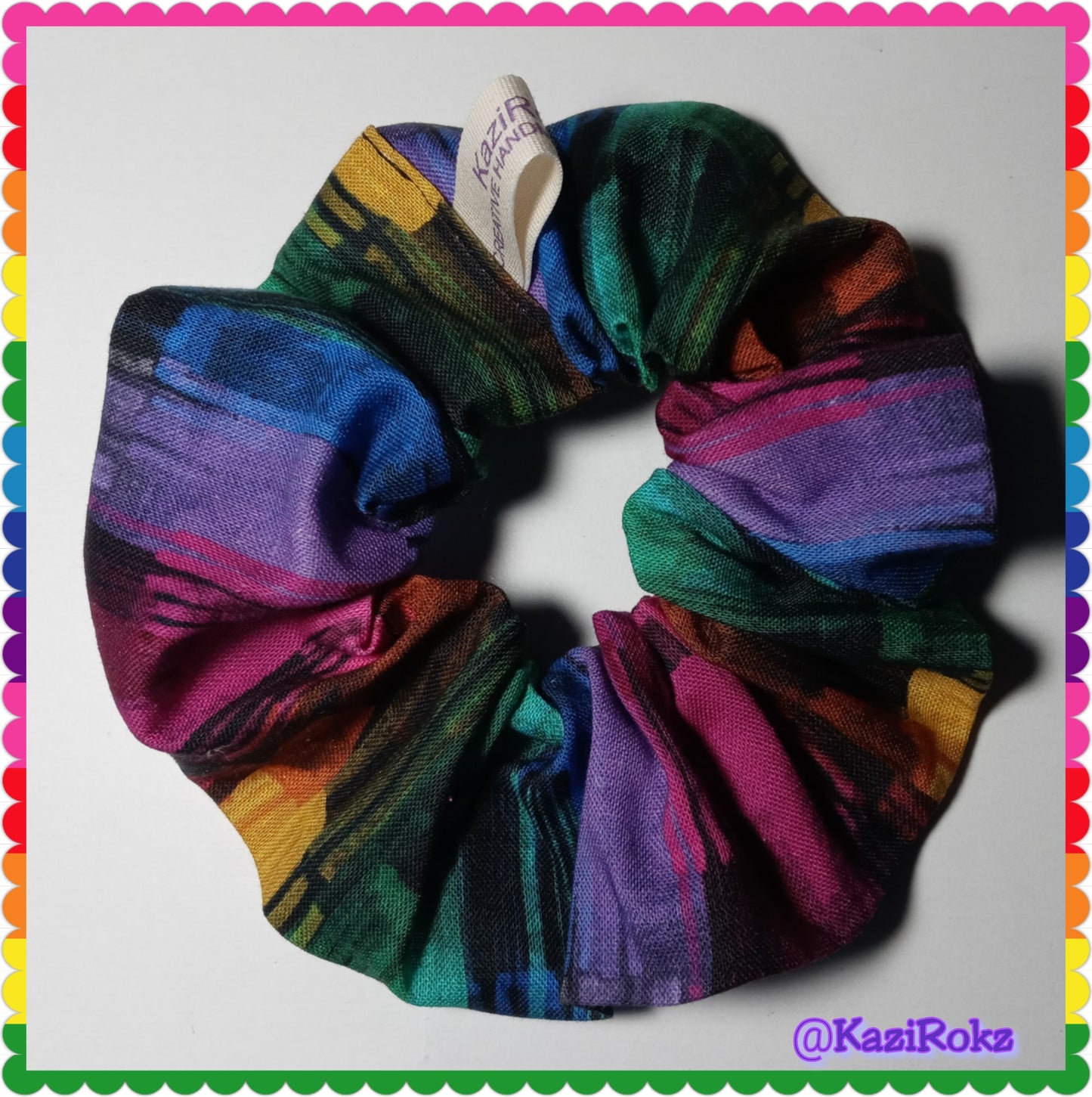 Colorful Rainbow 🌈 Hair Scrunchies