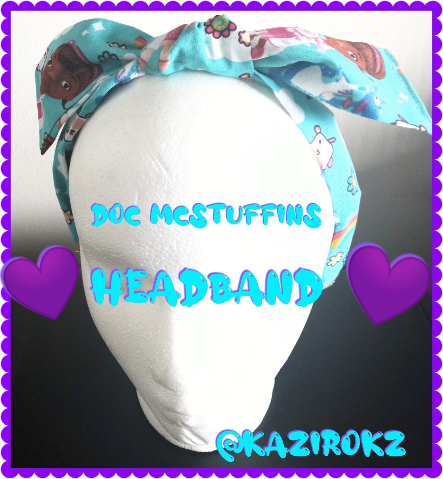 Doc McStuffins Headband (Turquoise)