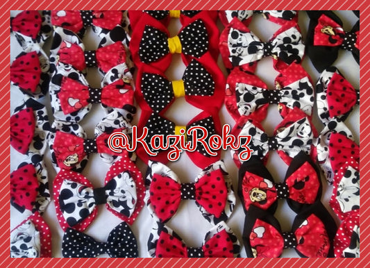 Mickey & Minnie Mouse hair bow