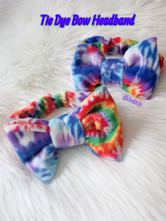 Tie-dye bow headband