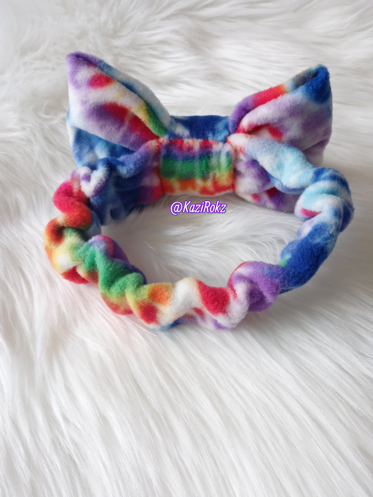 Tie-dye bow headband