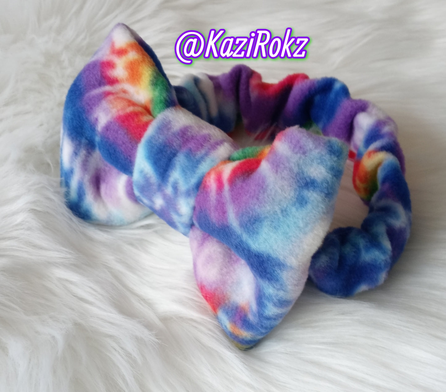 Tie-dye bow headband