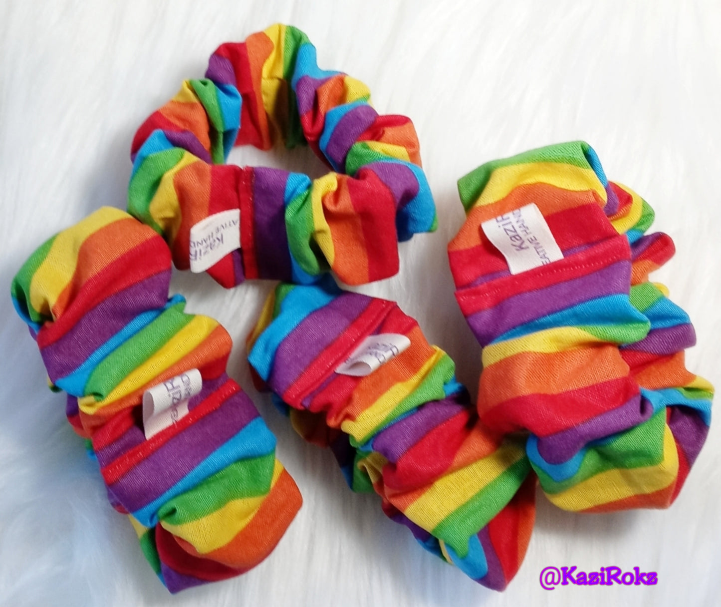 Rainbow 🌈 Jumbo Hair Scrunchies
