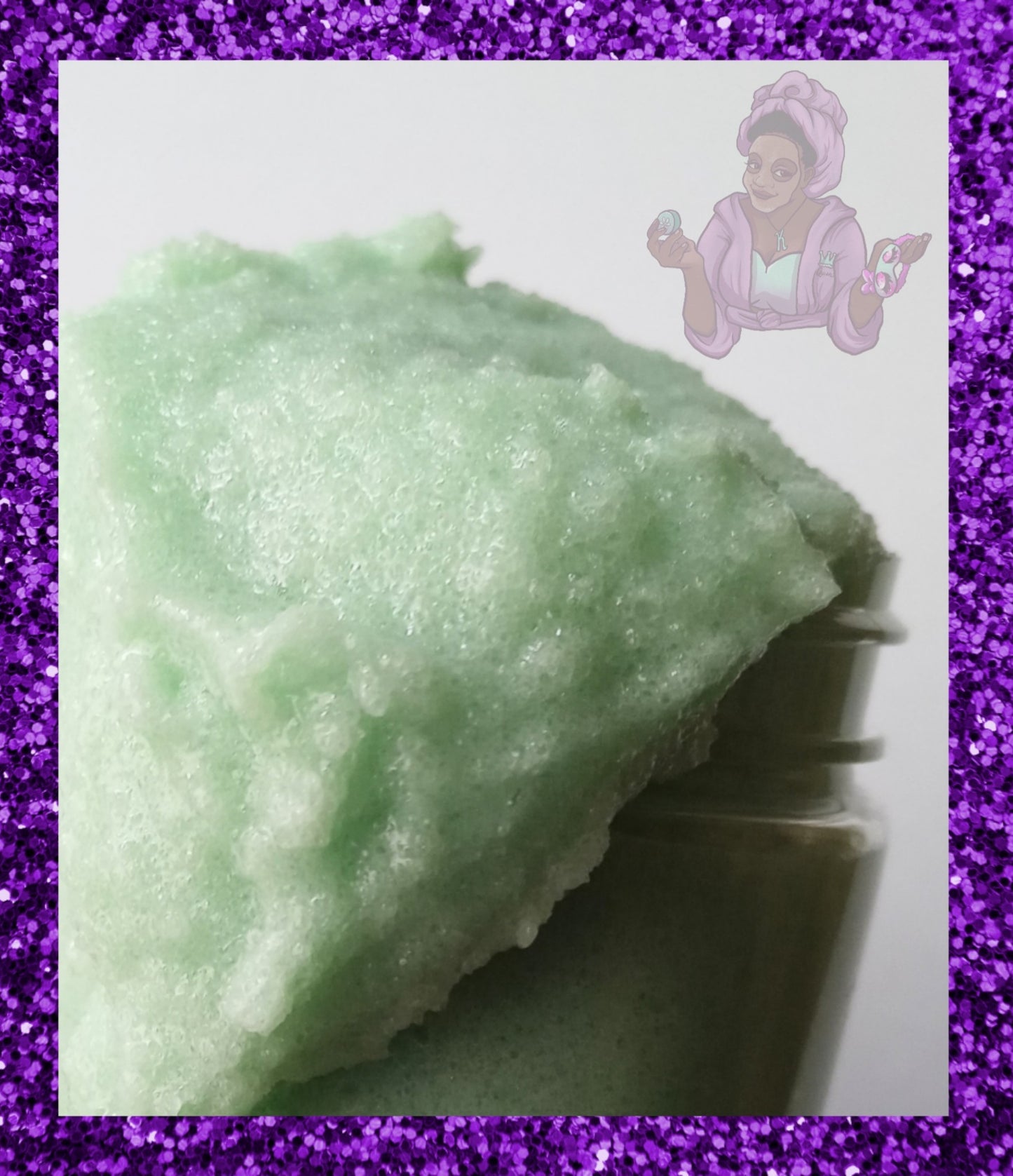 Cucumber Melon Hemp Foaming Body Scrub 8oz (100% Vegan /Cruelty Free)Natural Skin polisher. Pain management/ pain relief