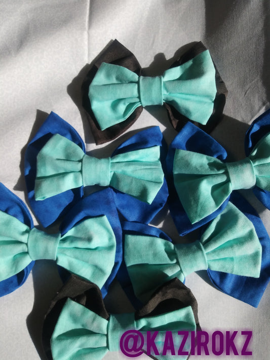 Tie dye Faded hair bow