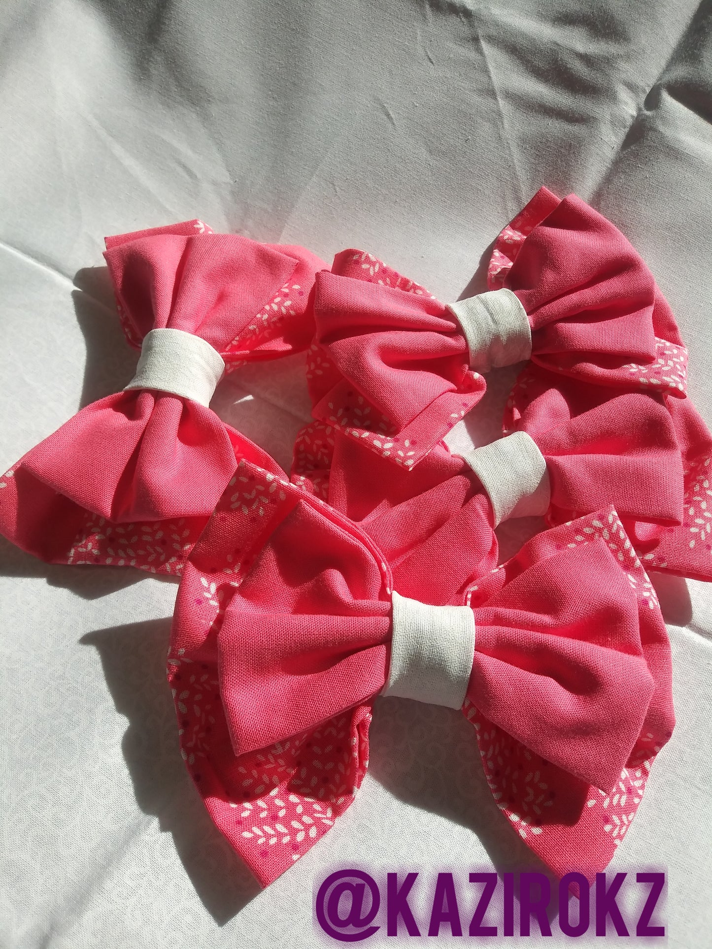 Pretty In Pink hair bow